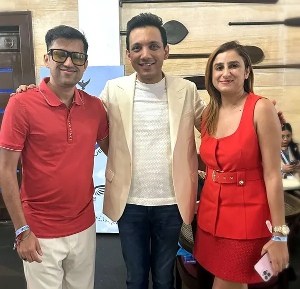Abhishek and Harpreet with their mentor Siddharth Rajsekar