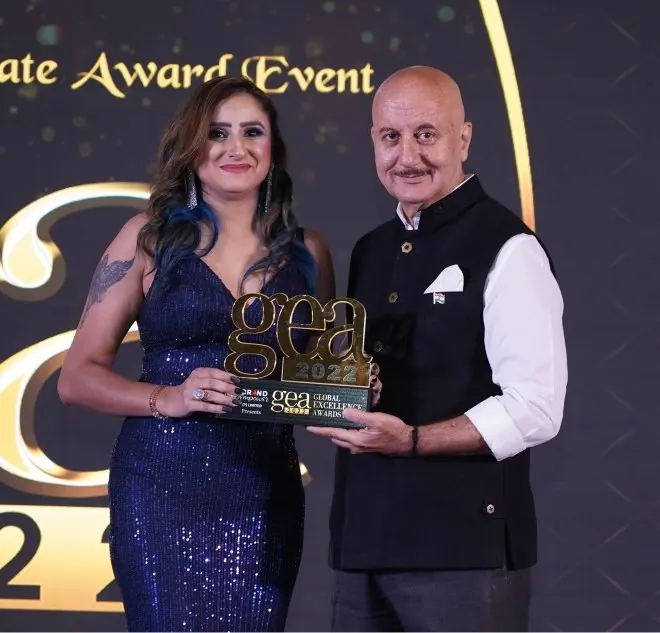 Harpreet Kaur with Anupam Kher, Best Tarot Life 2022